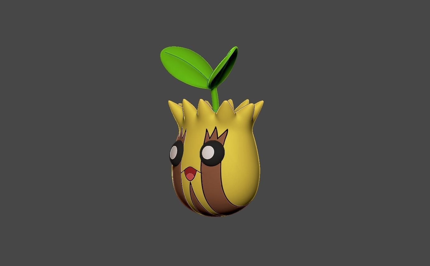 pokemon sunkern evolution pack 3D print model_19