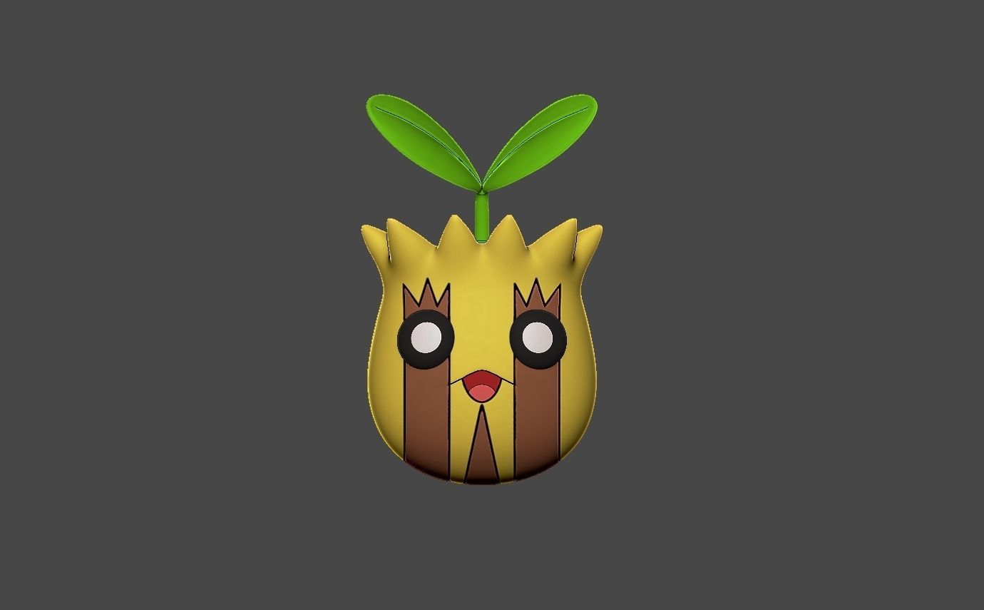 pokemon sunkern evolution pack 3D print model_3