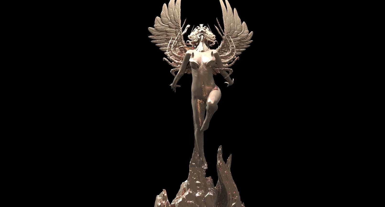 Lovecraftian Alien sculpture collection 1  3D model_2