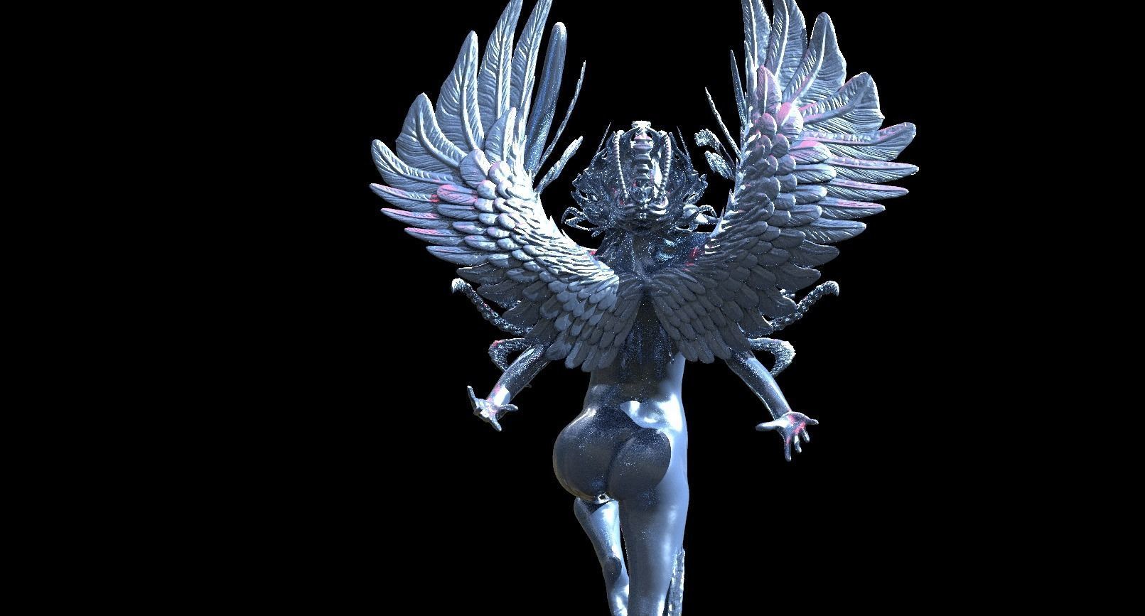 Lovecraftian Alien sculpture collection 1  3D model_7