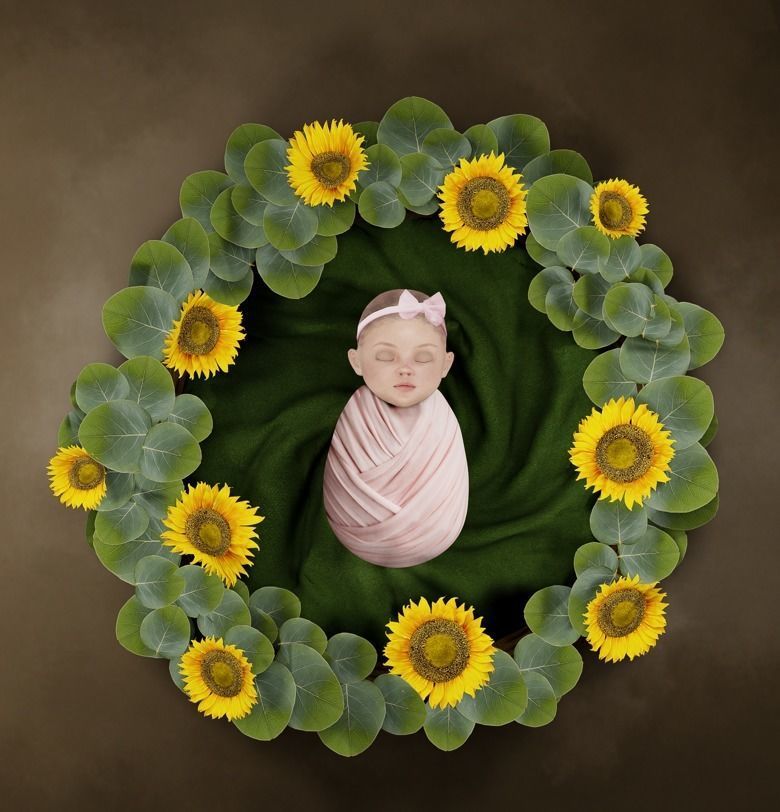 Newborn Photoshoot Scene 3D model_2