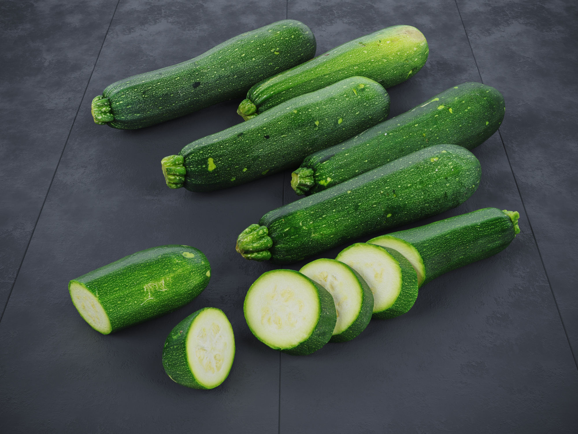 Zucchini 3D model_1