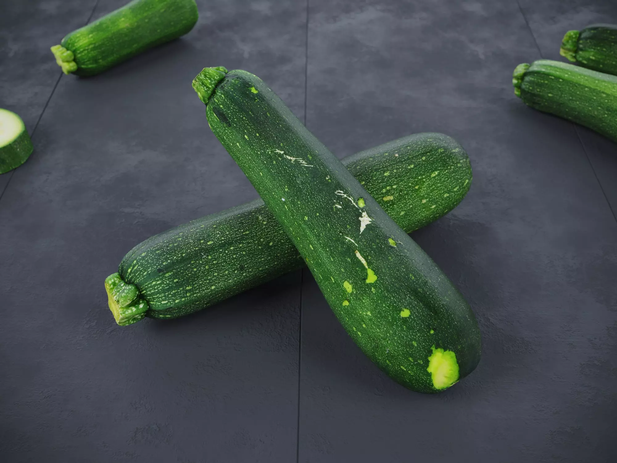 Zucchini 3D model_0