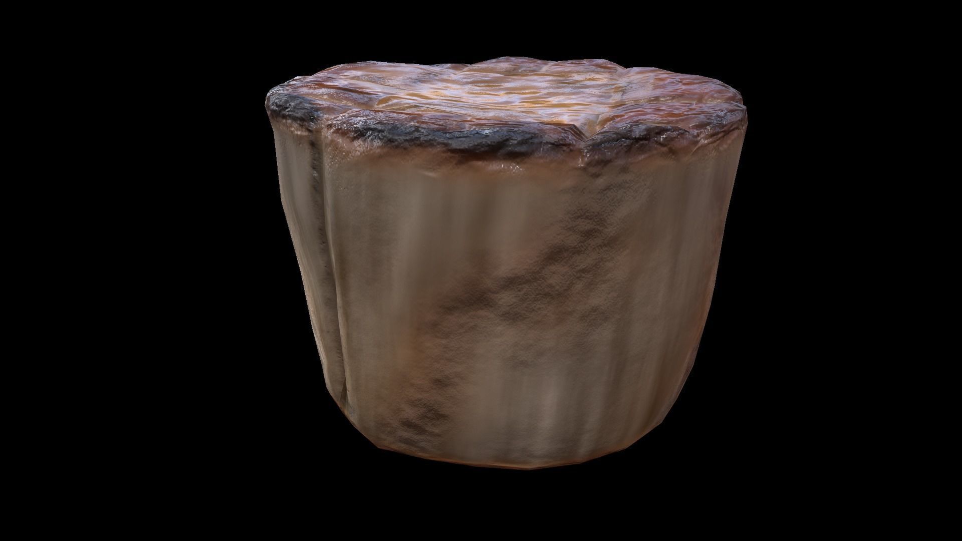 ScallopMushroom Low-poly 3D model_2