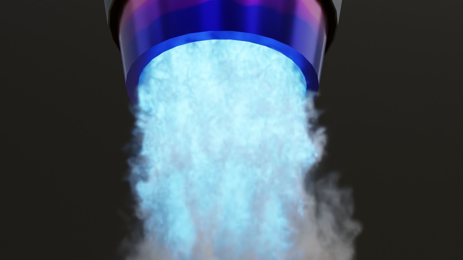 Simulated Sci Fi Thruster Engine Free low-poly 3D model_2