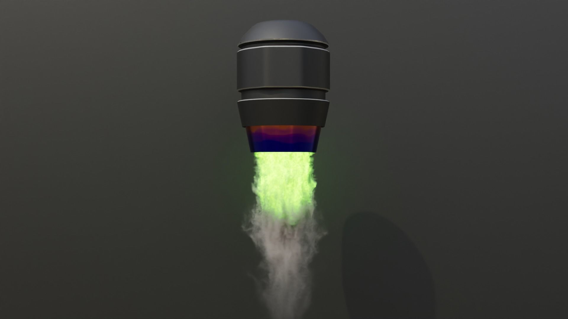 Simulated Sci Fi Thruster Engine Free low-poly 3D model_7