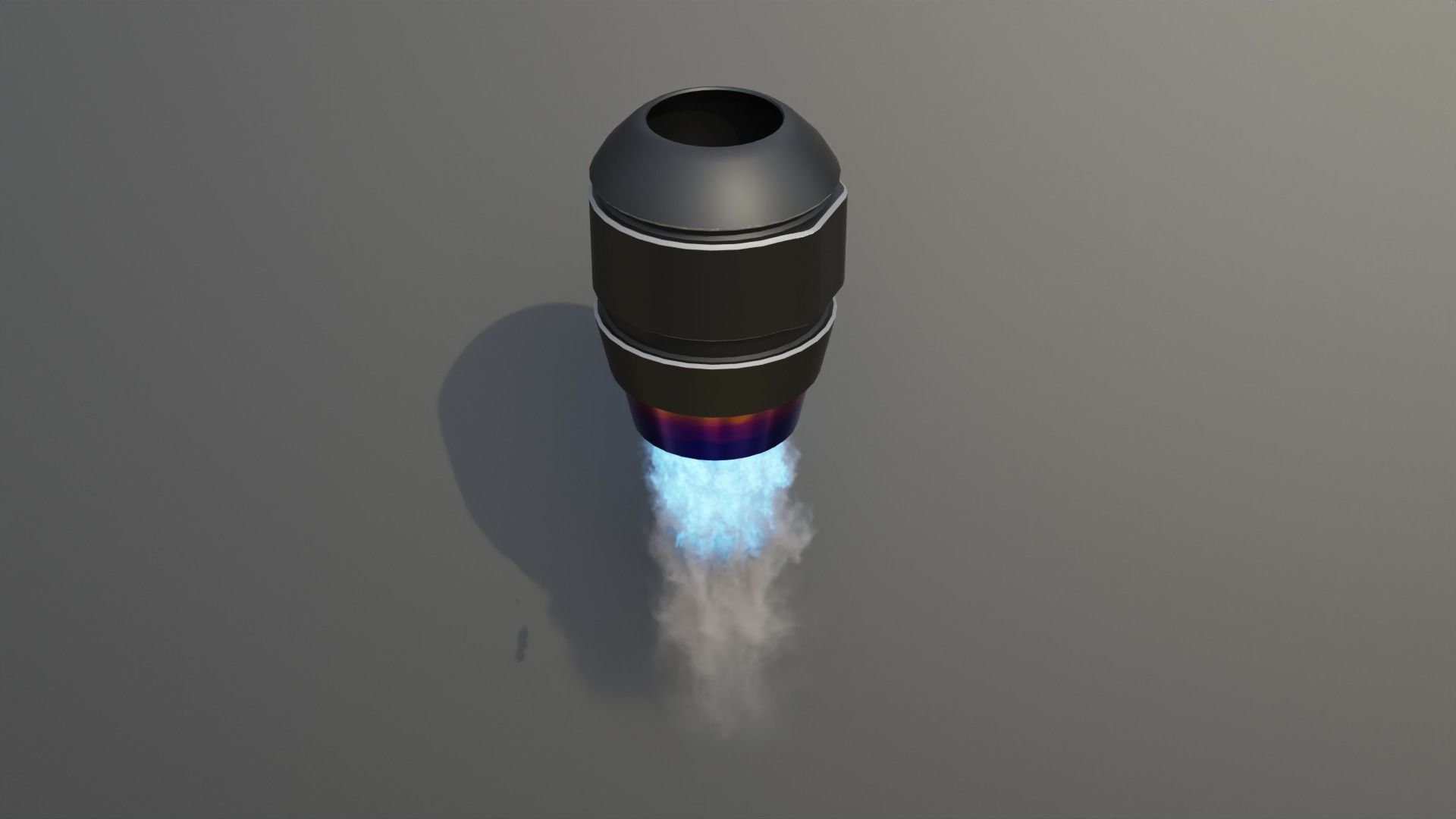 Simulated Sci Fi Thruster Engine Free low-poly 3D model_1
