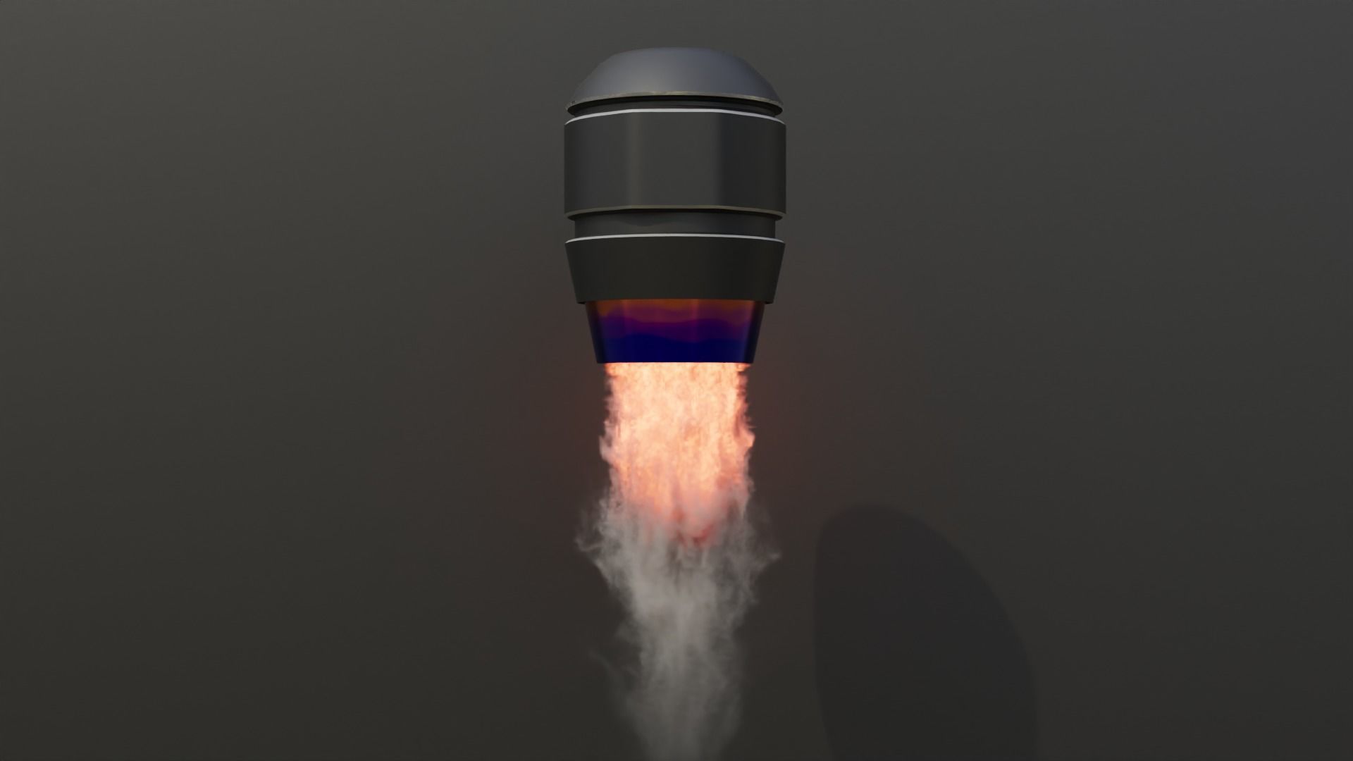Simulated Sci Fi Thruster Engine Free low-poly 3D model_5