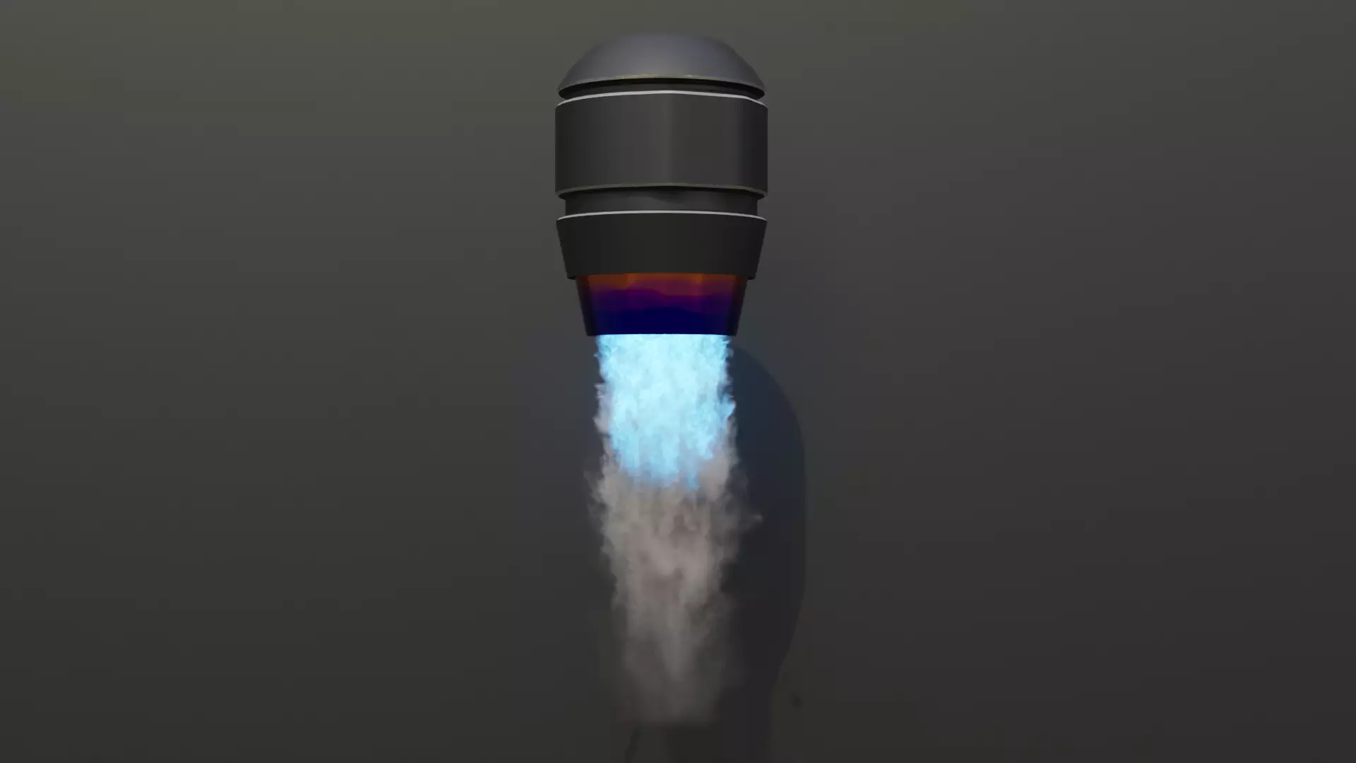 Simulated Sci Fi Thruster Engine Free low-poly 3D model_0
