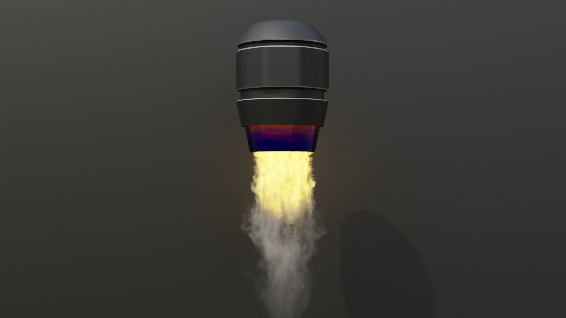 Simulated Sci Fi Thruster Engine Free low-poly 3D model_6