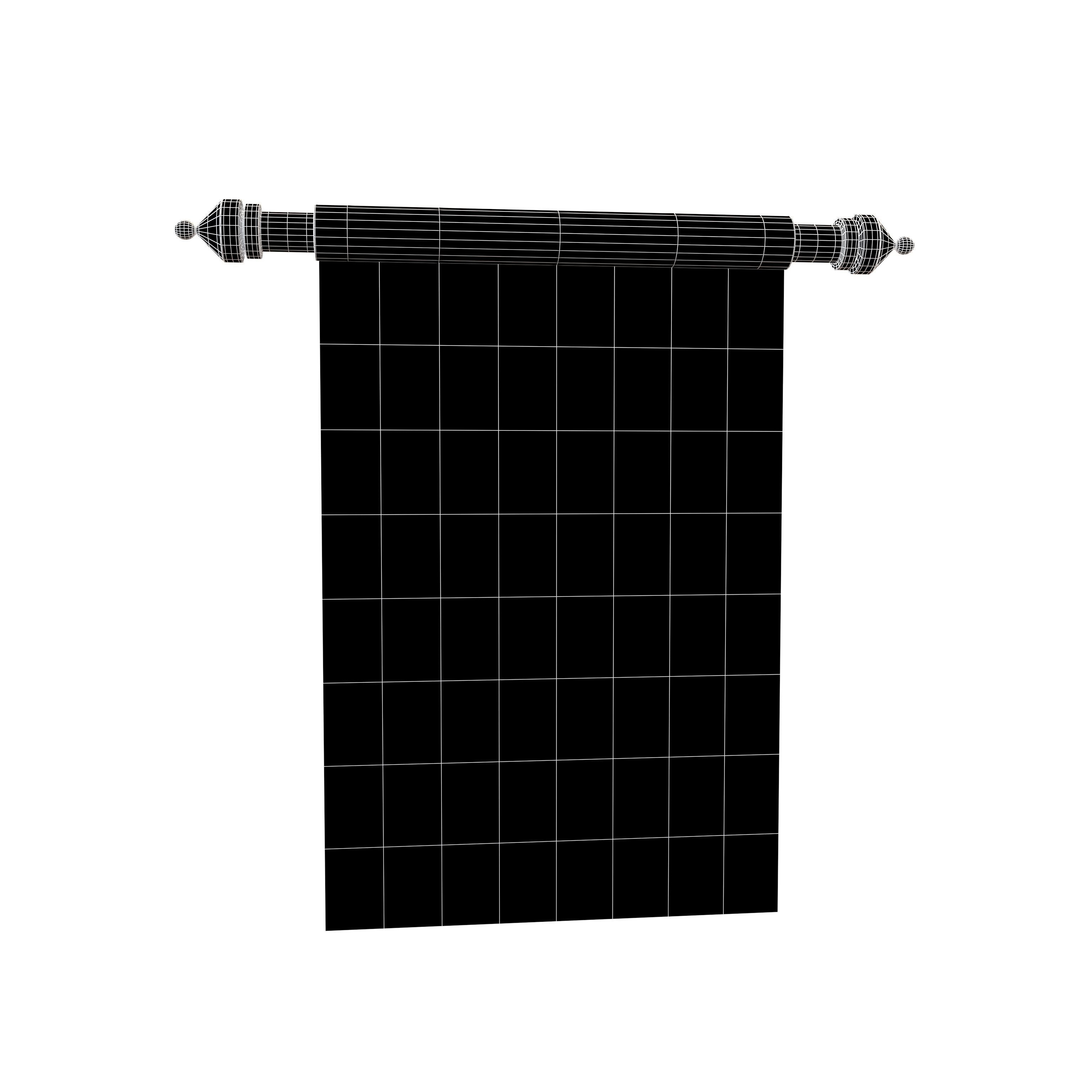 Pennant V1 008 Low-poly 3D model_4