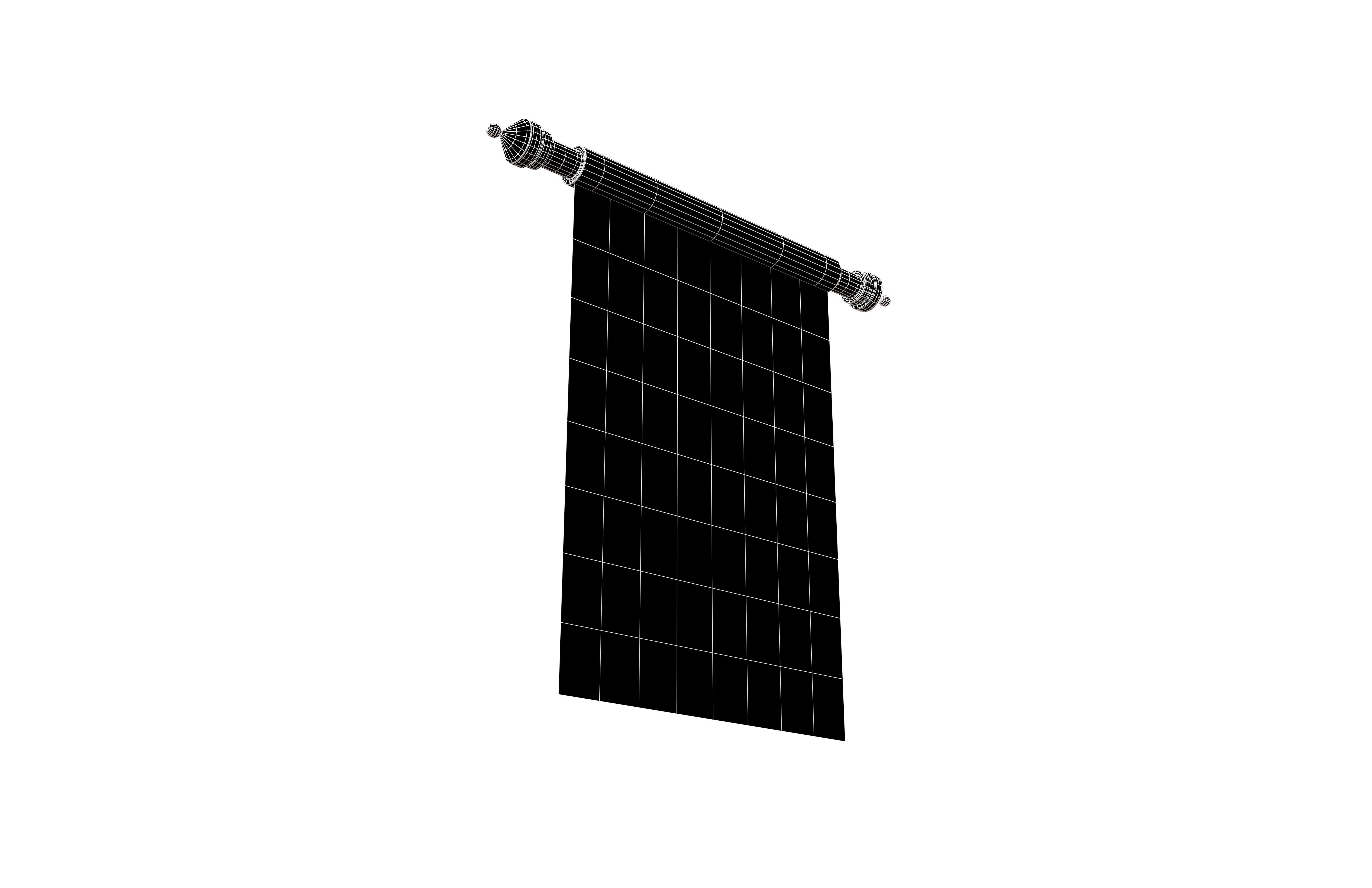 Pennant V1 008 Low-poly 3D model_7