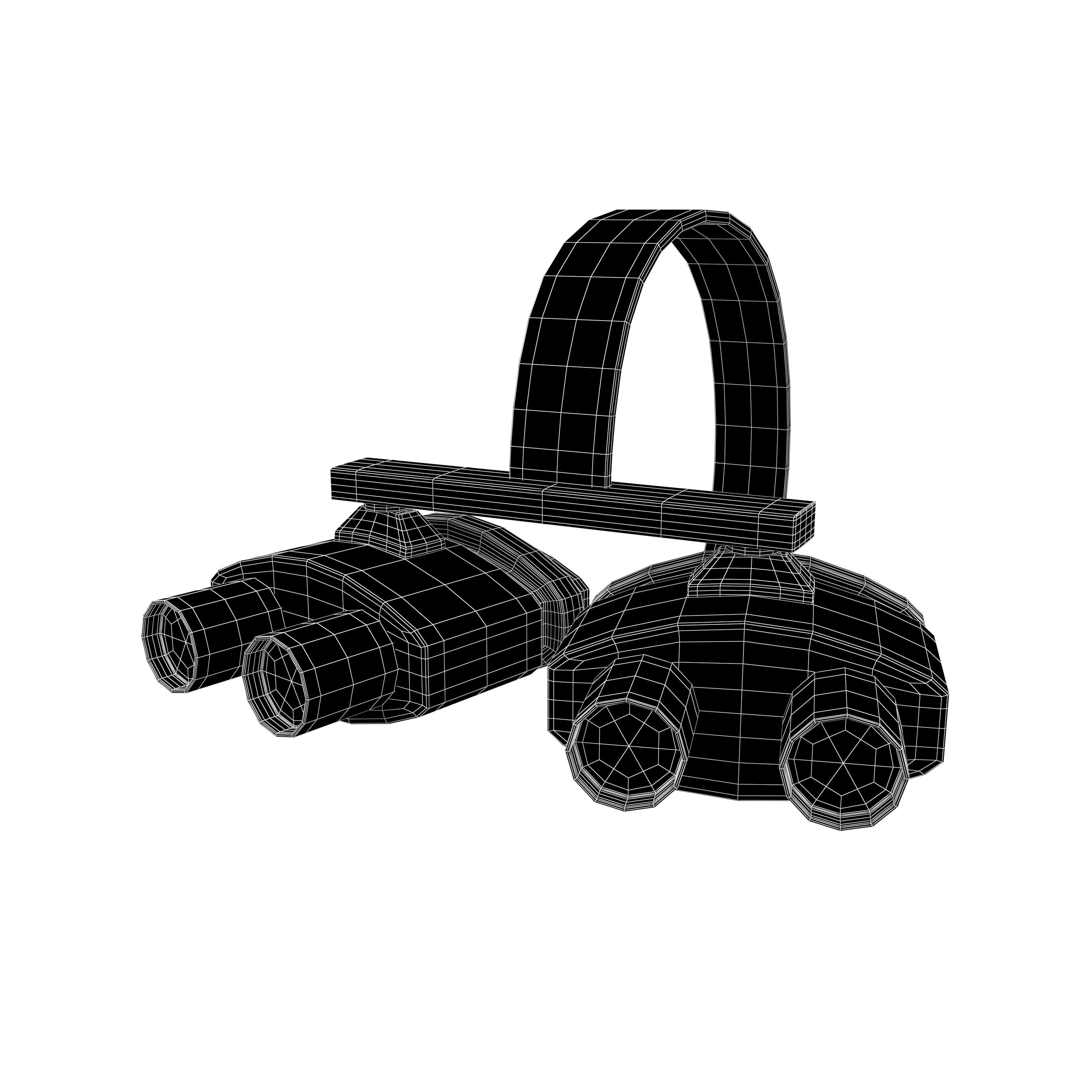 Night Vision Goggles v2 001 Low-poly 3D model_4