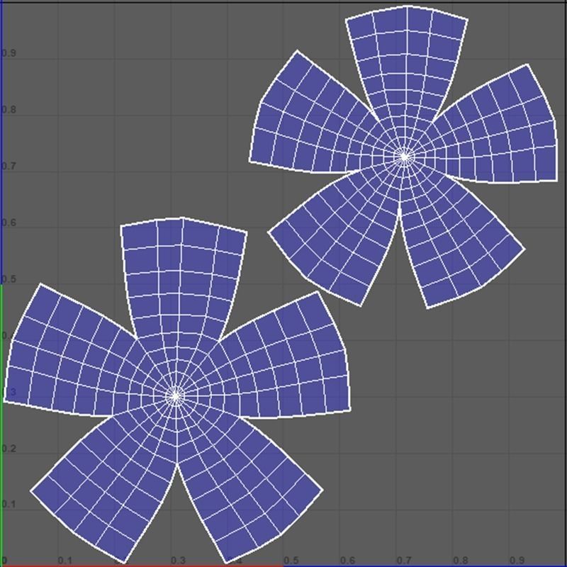 StarFruit Low-poly 3D model_7