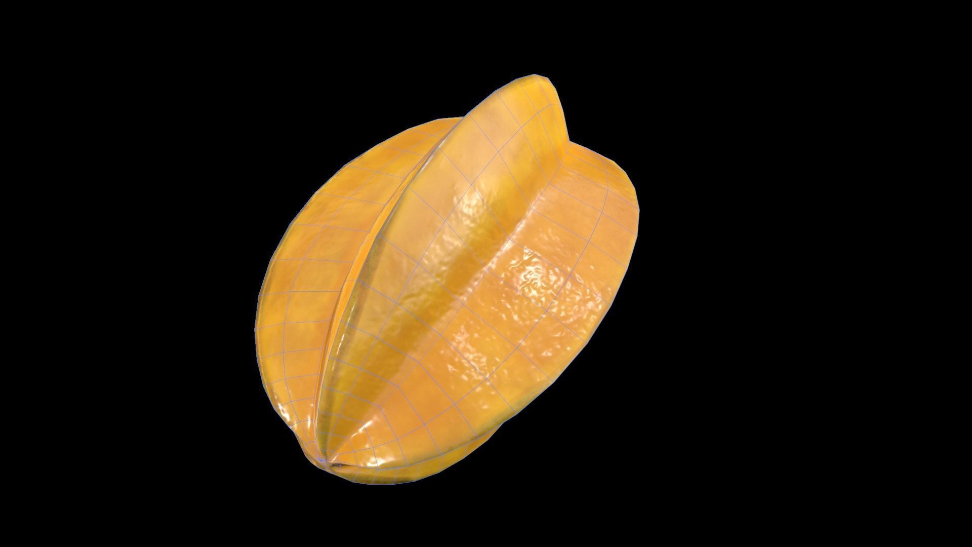 StarFruit Low-poly 3D model_8