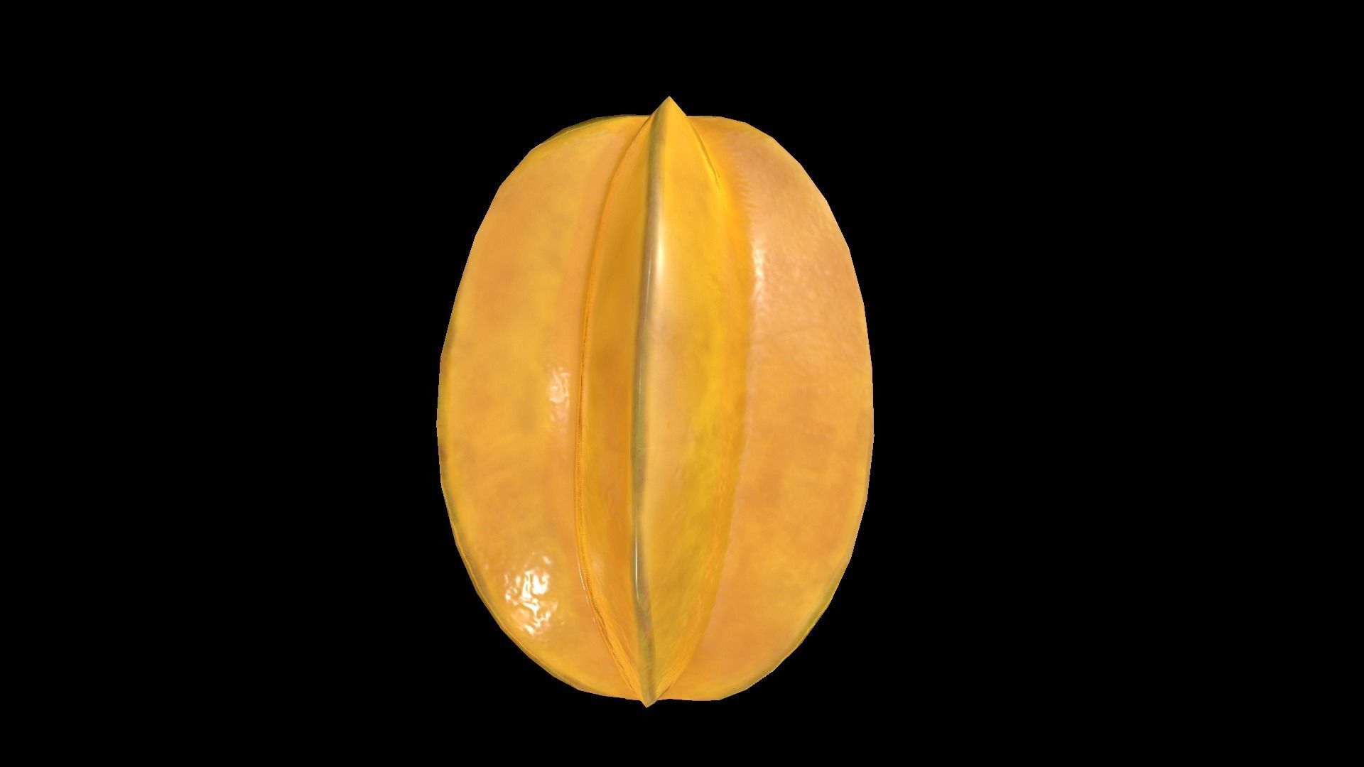 StarFruit Low-poly 3D model_5