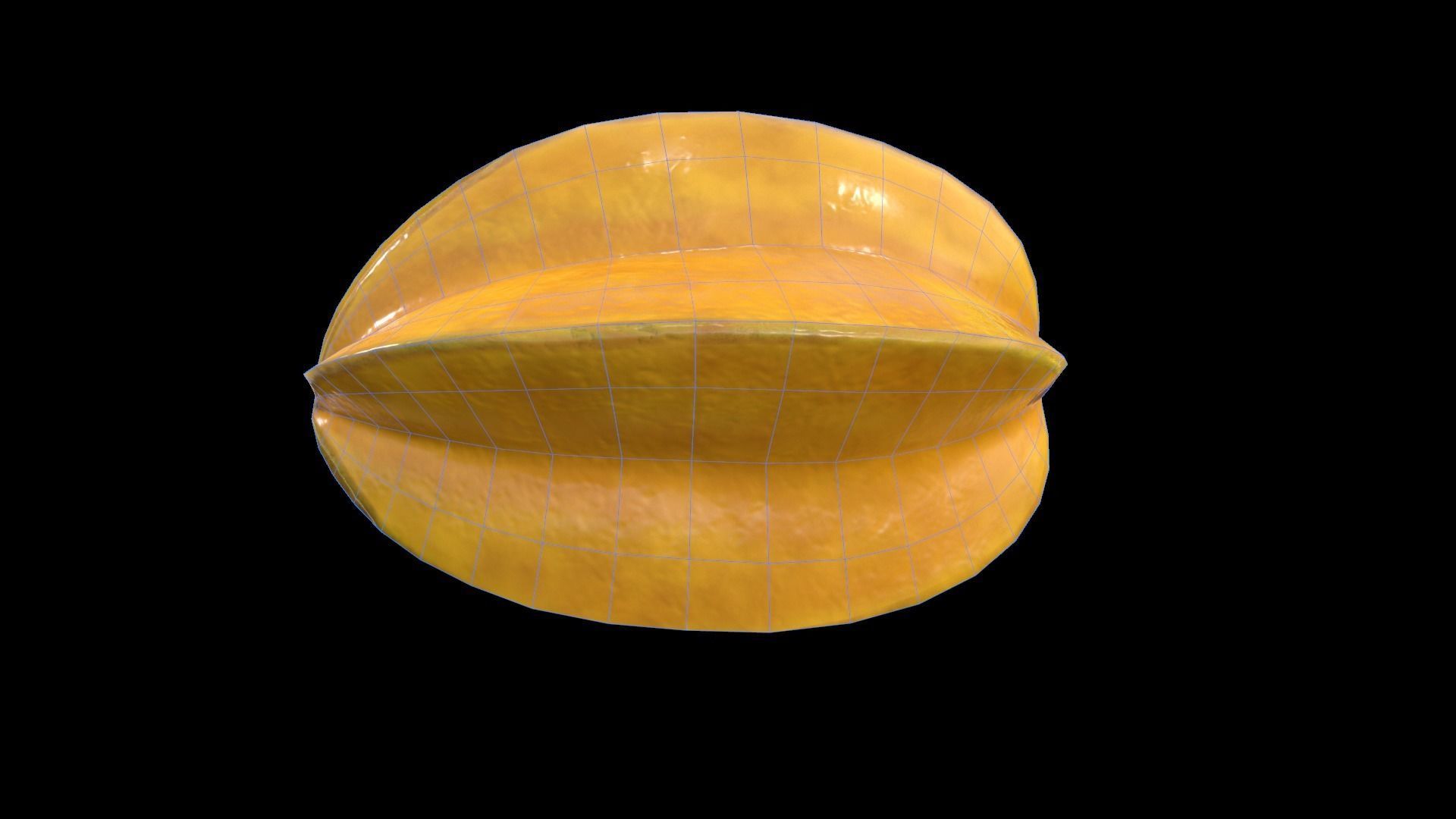 StarFruit Low-poly 3D model_10