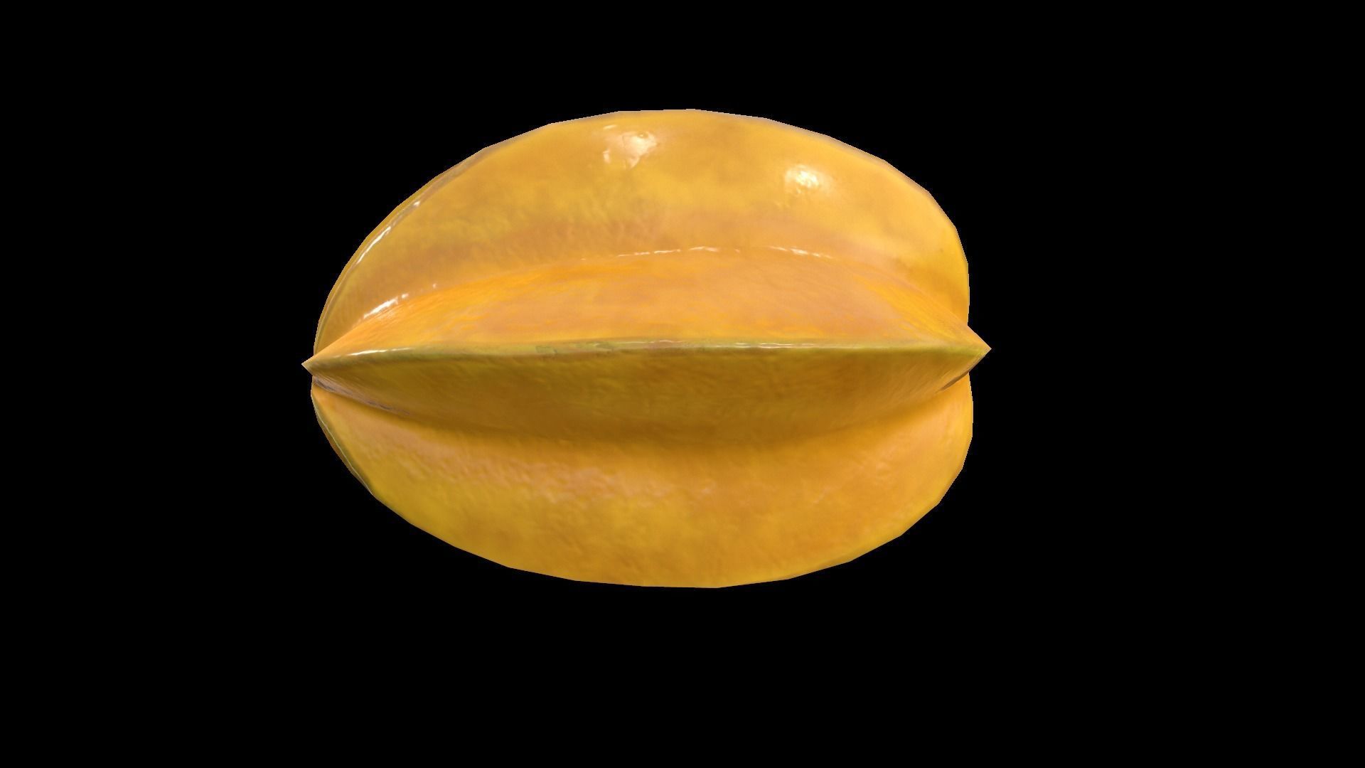 StarFruit Low-poly 3D model_4