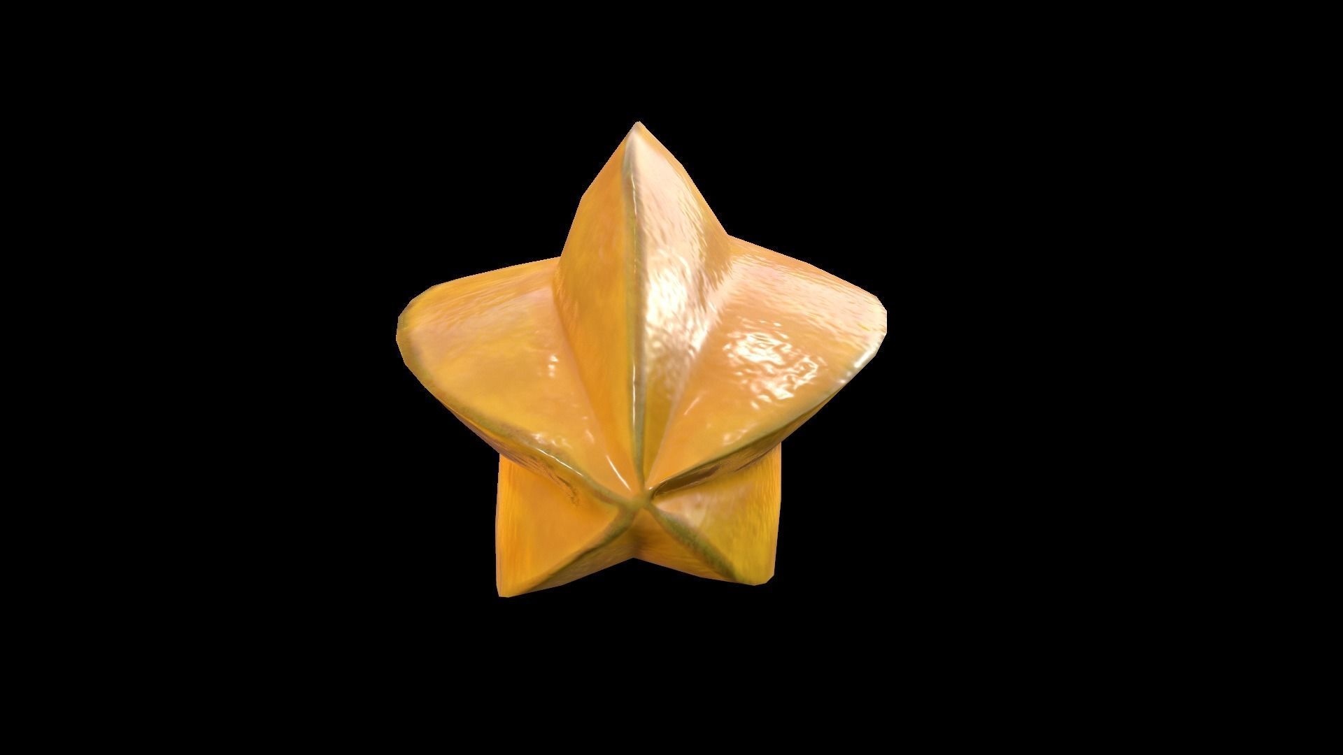 StarFruit Low-poly 3D model_2