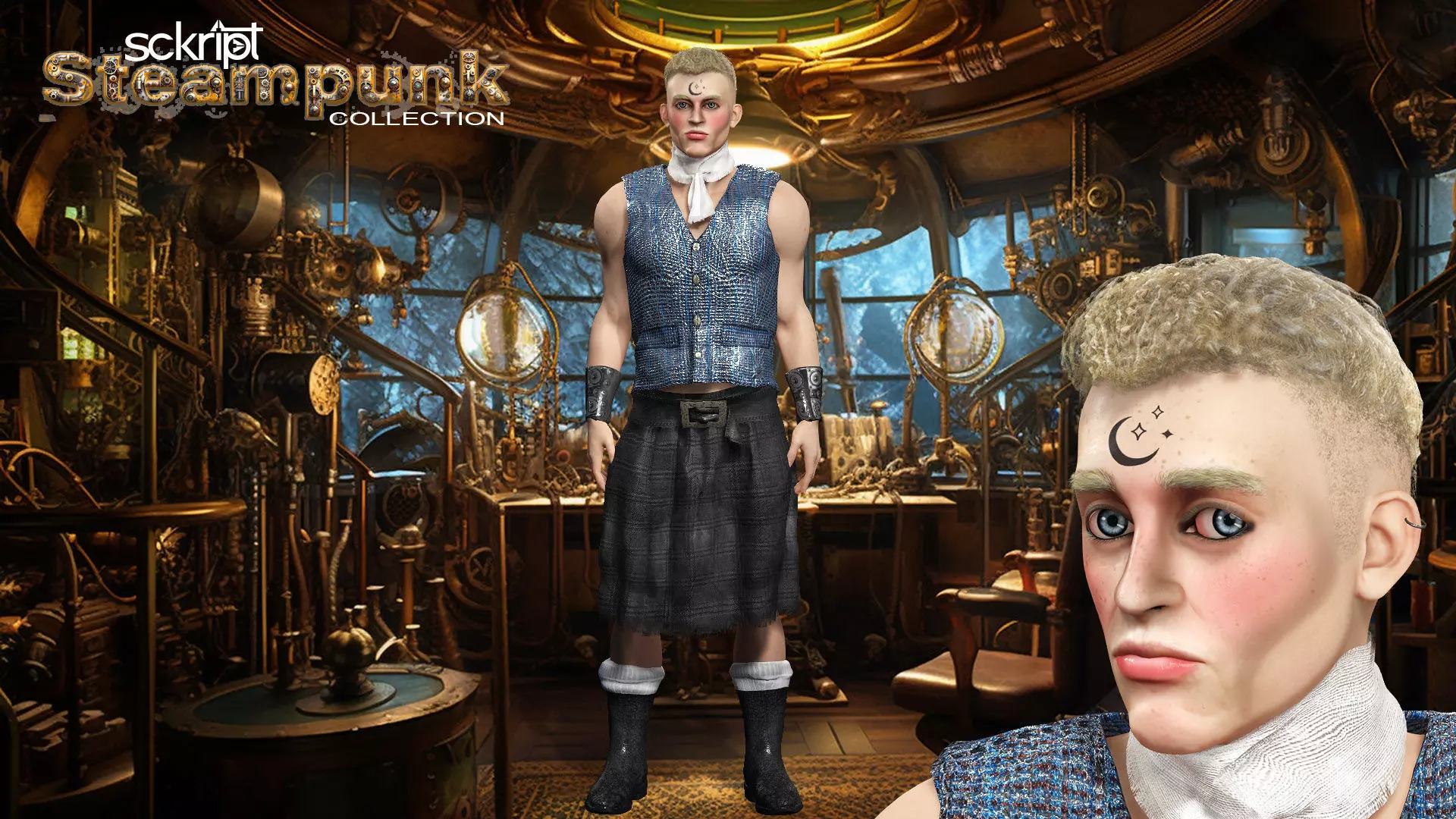 Steampunk Collection The Boy 3D model_0