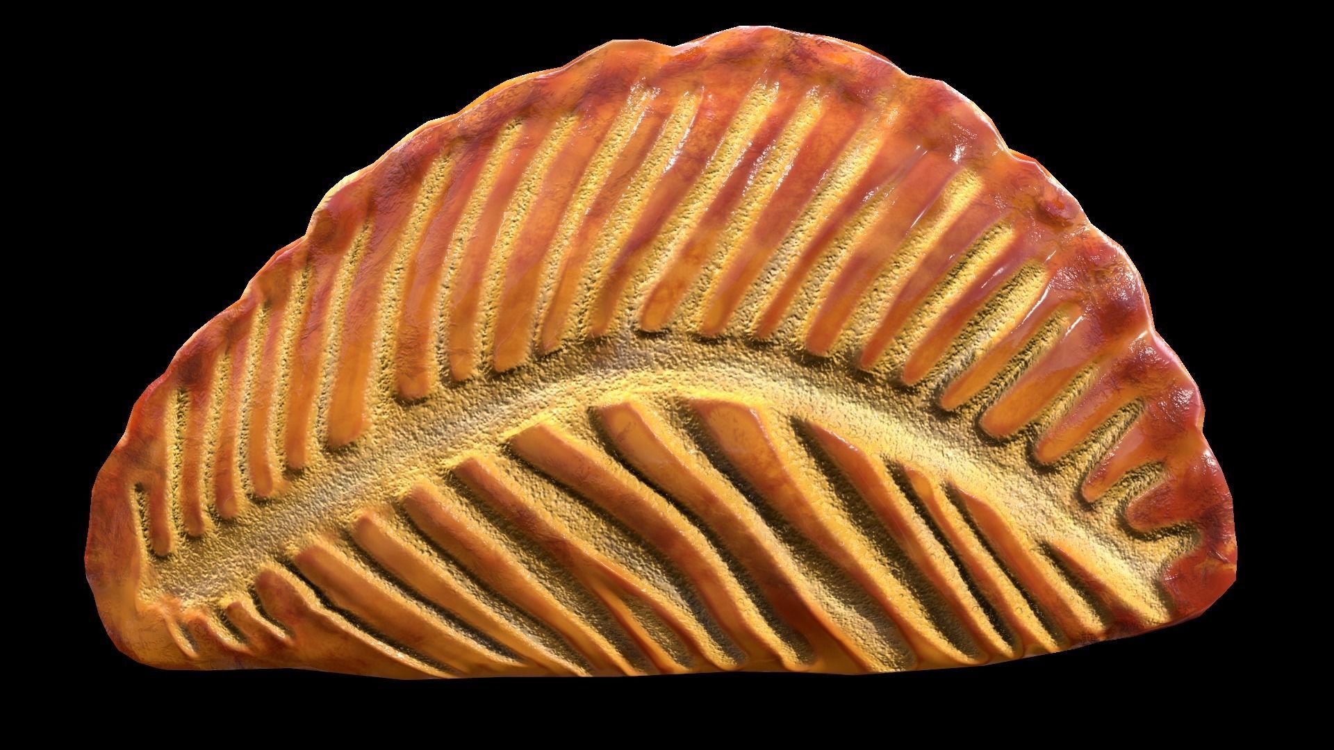 TurnoverApple Low-poly 3D model_2