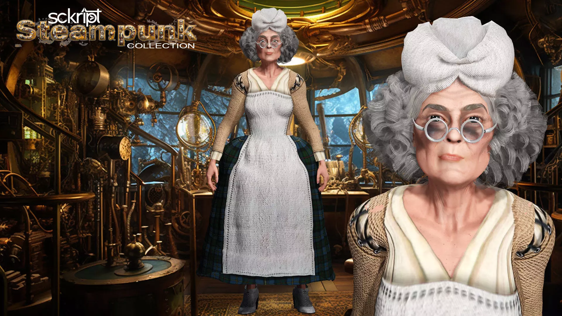 Steampunk Collection The Chemist 3D model_0