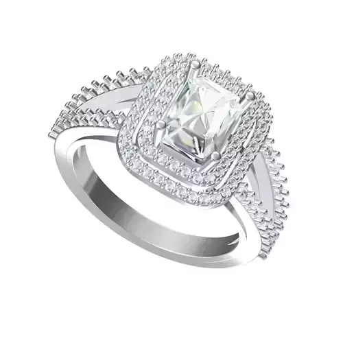 Emerald Art Deco Ring