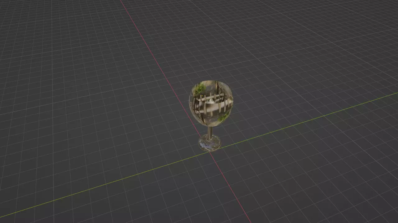 glass Low-poly 3D model_0