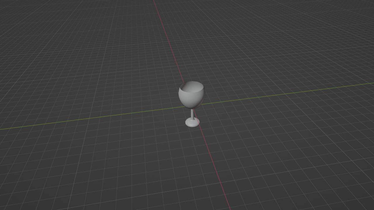 glass Low-poly 3D model_3