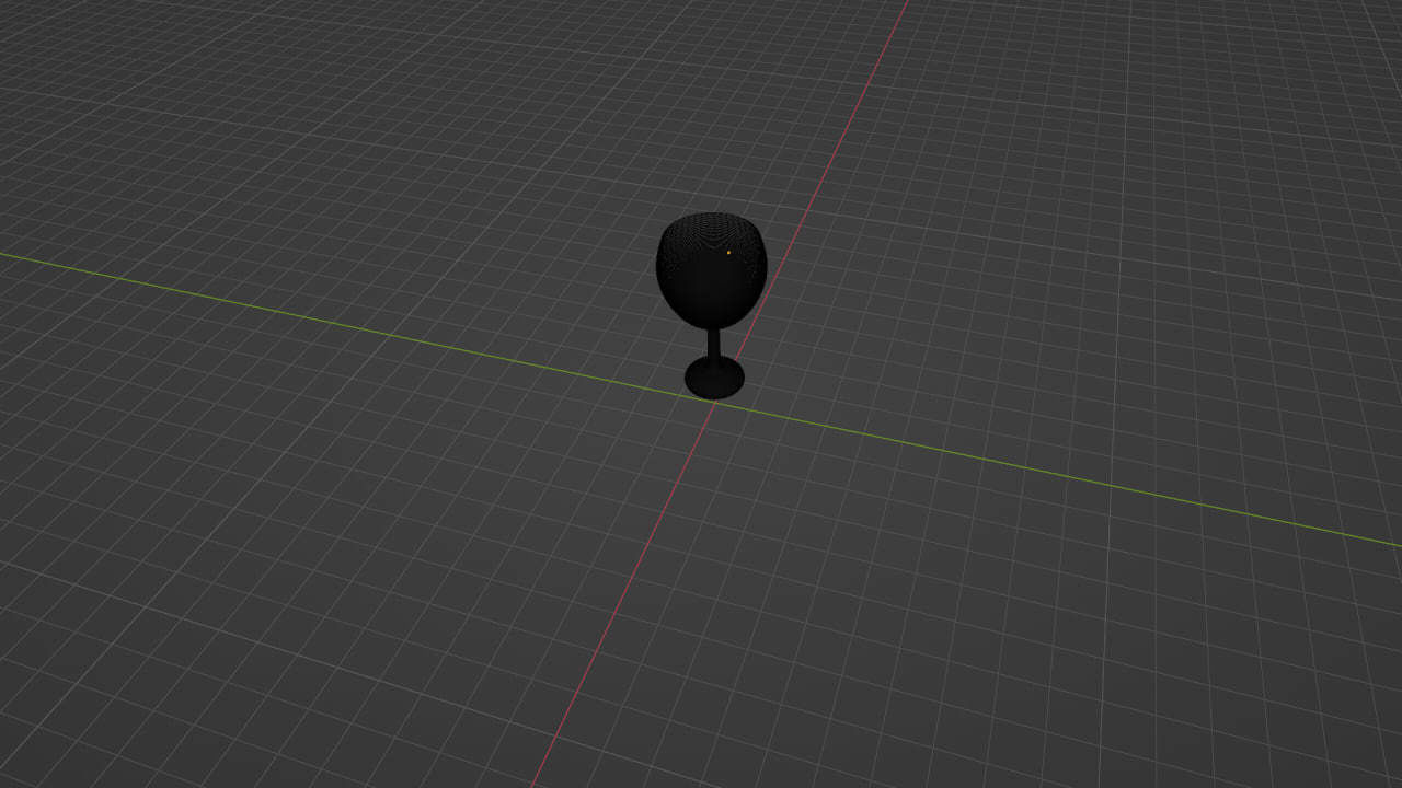 glass Low-poly 3D model_5