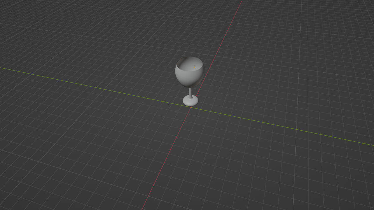 glass Low-poly 3D model_2