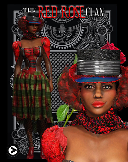 Steampunk Collection The Dame 3D model_3