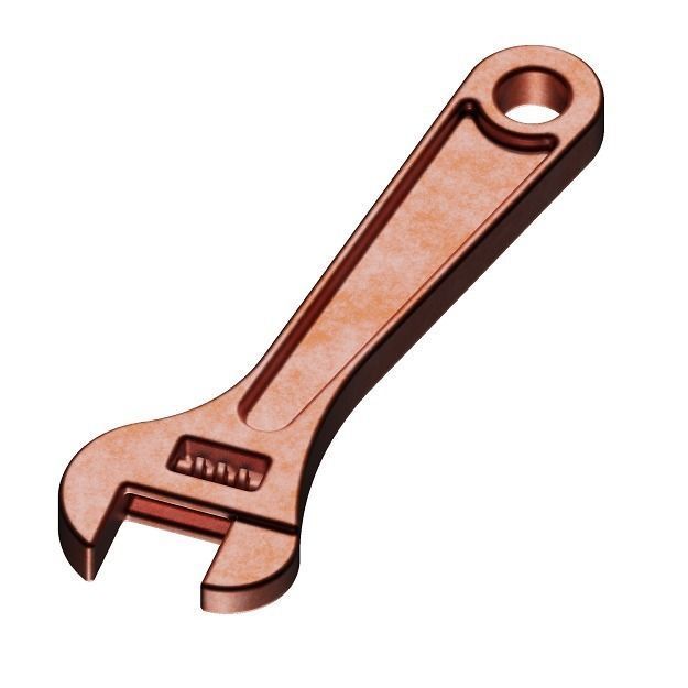 Kids Wrench Toy 3D model_1