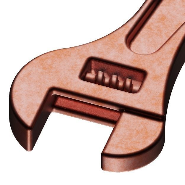 Kids Wrench Toy 3D model_3