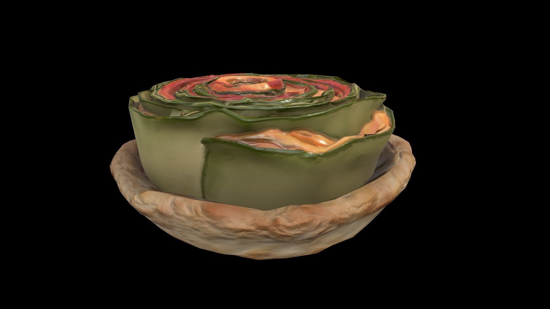 VeggieRoll Low-poly 3D model_2