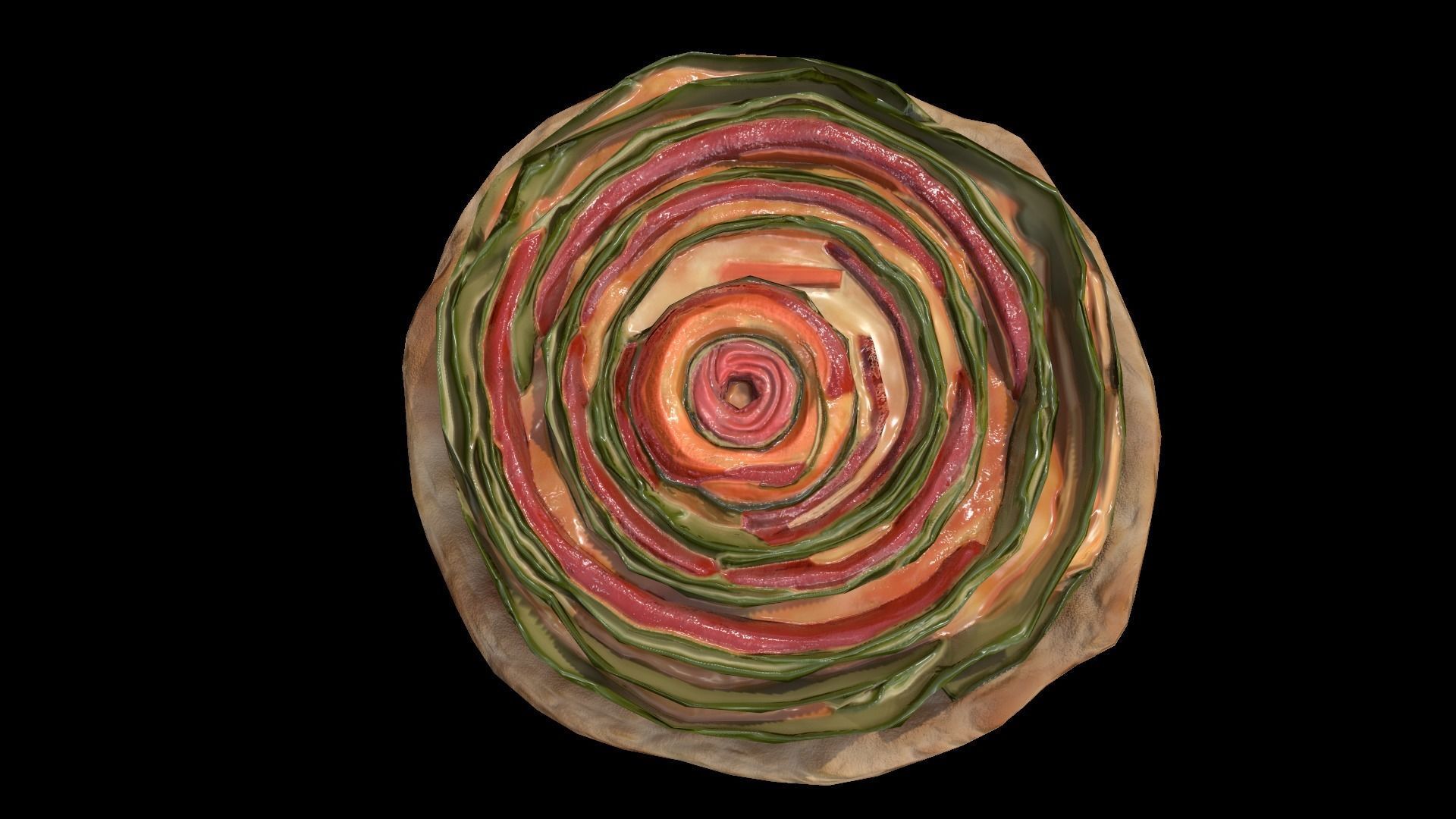 VeggieRoll Low-poly 3D model_6