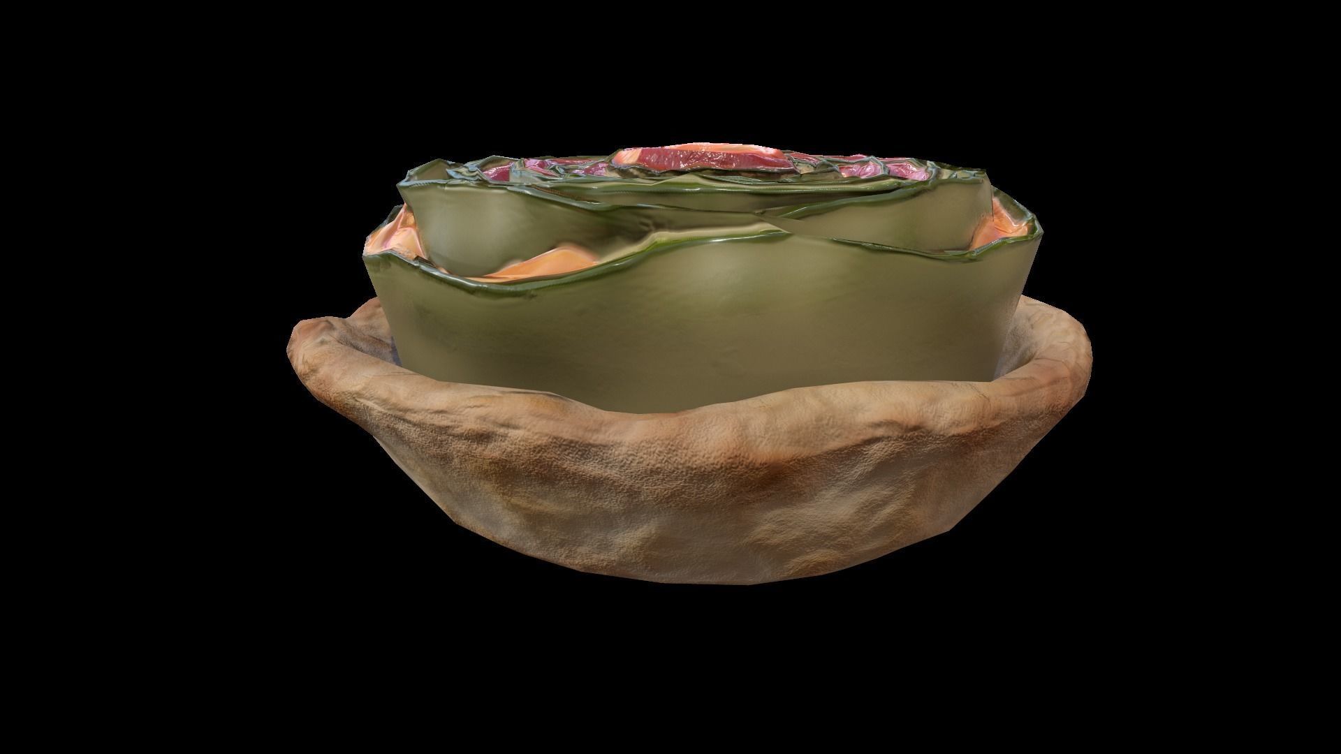 VeggieRoll Low-poly 3D model_3