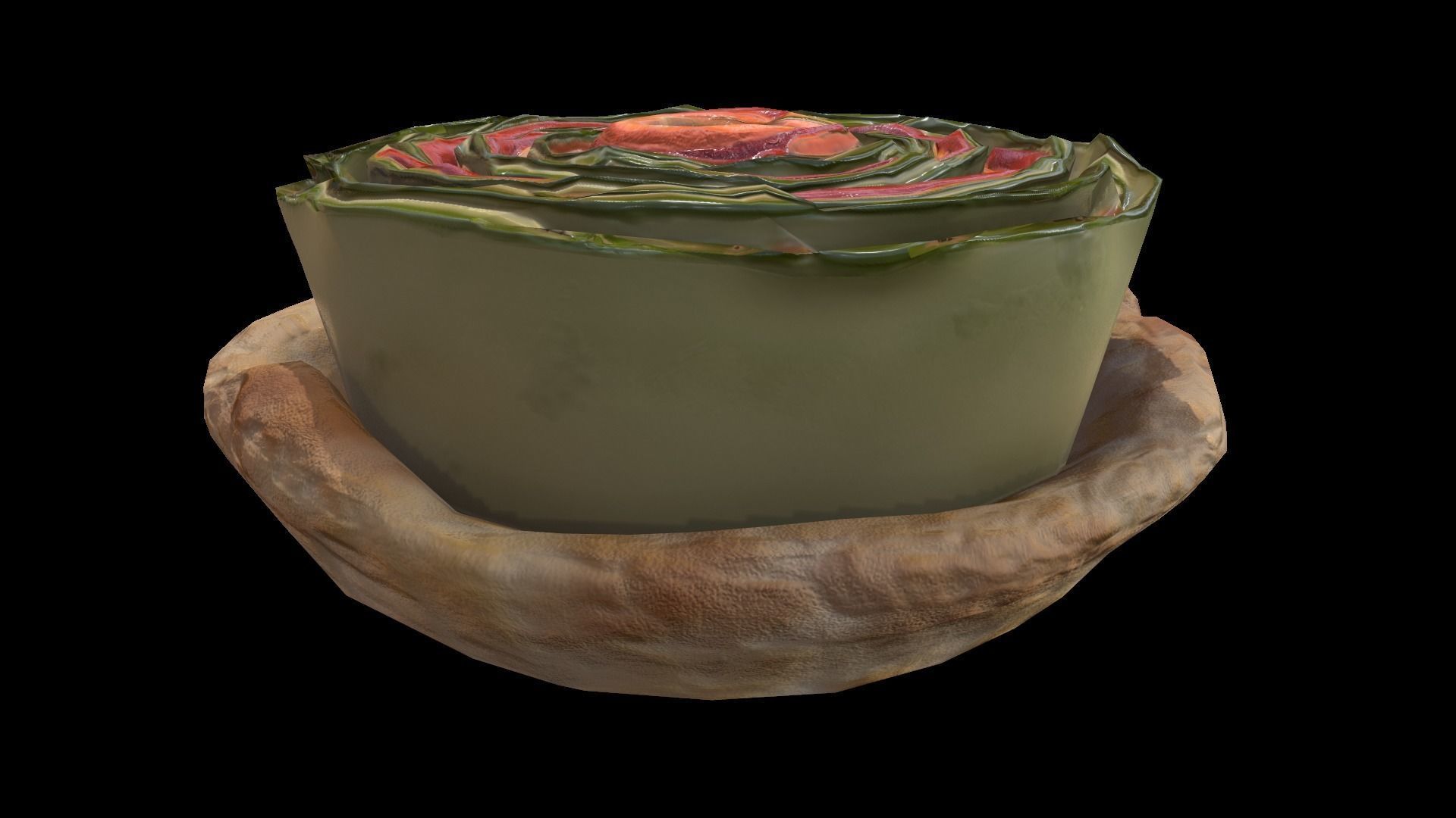 VeggieRoll Low-poly 3D model_5