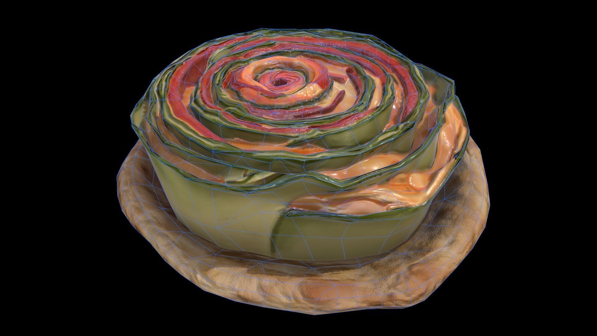 VeggieRoll Low-poly 3D model_8
