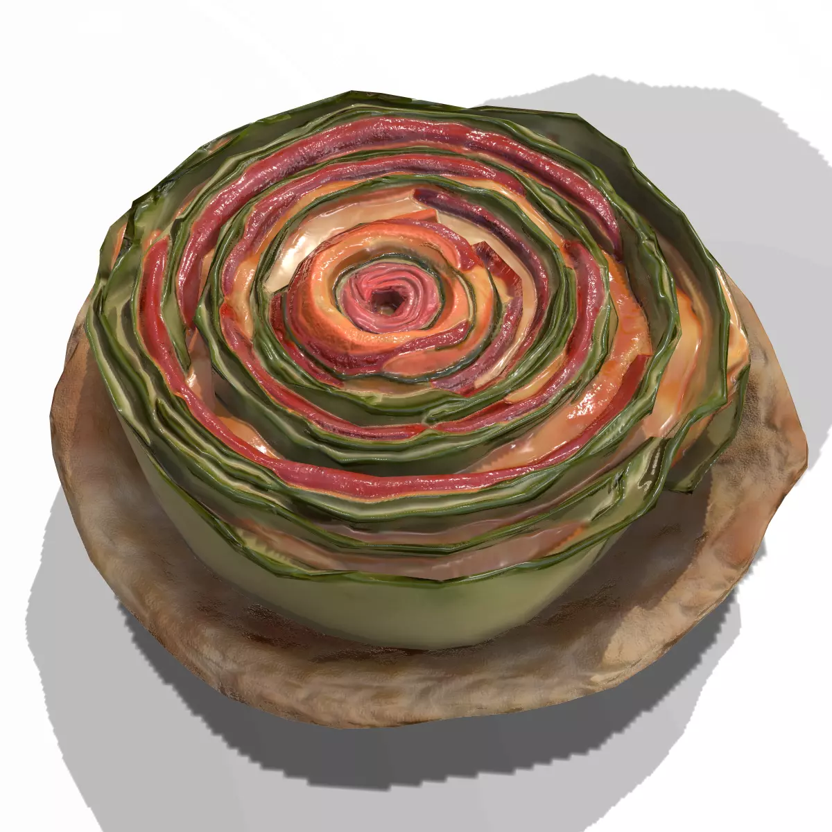 VeggieRoll Low-poly 3D model_0