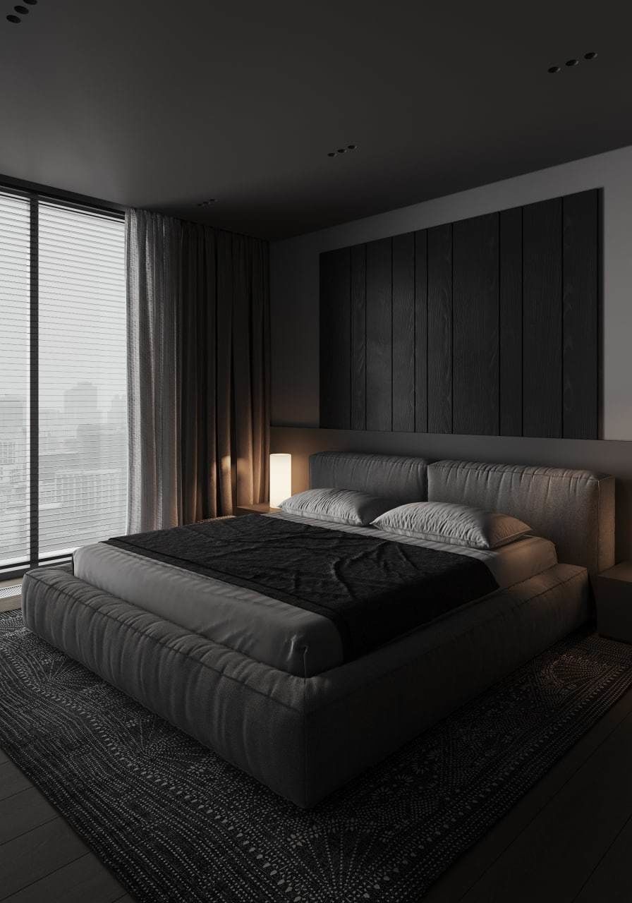 bedroom interior design style minimalism  3D model_2