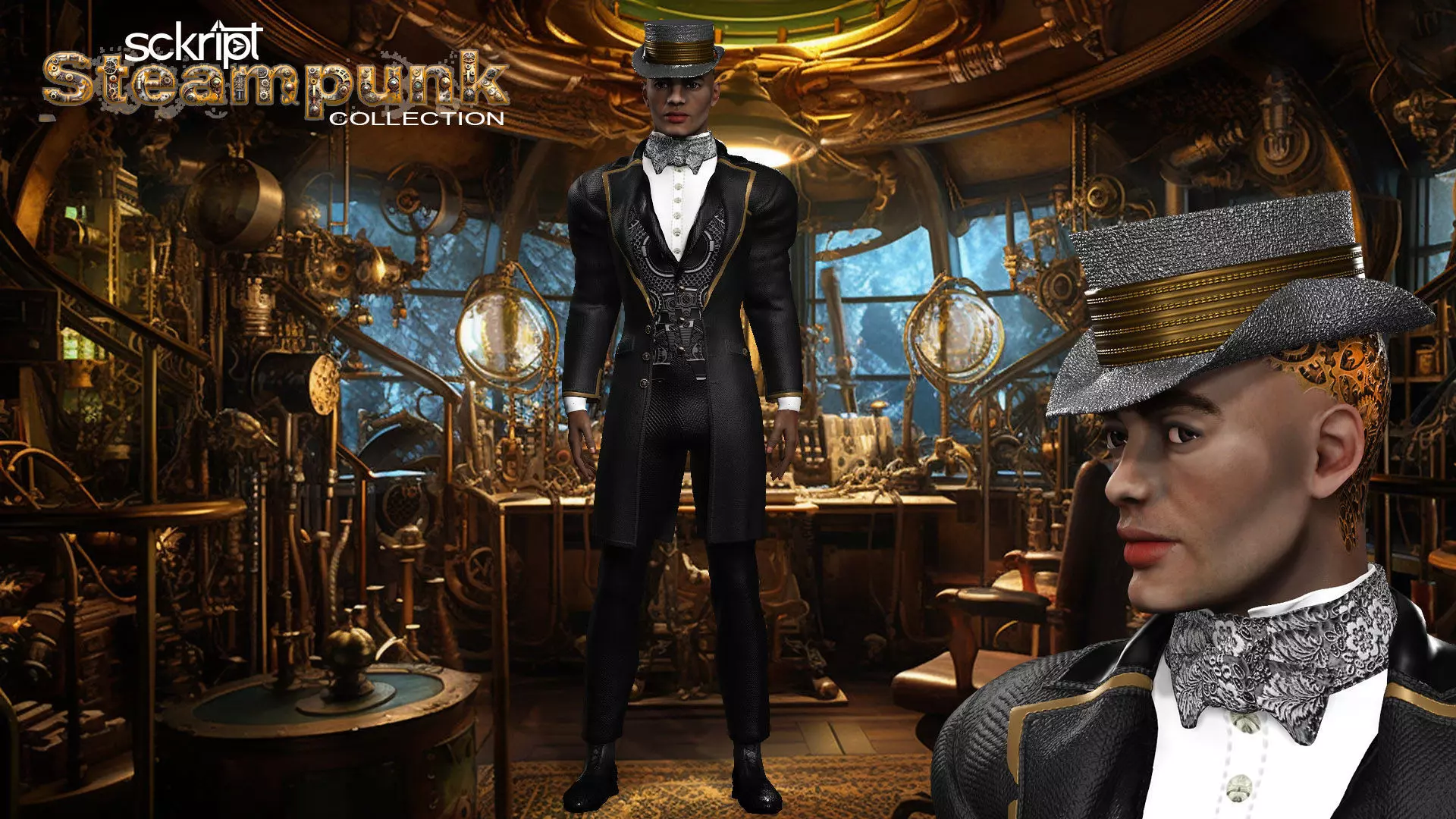 Steampunk Collection The Duke 3D model_0
