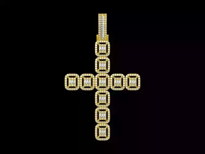 Cross Pendant 3D print model