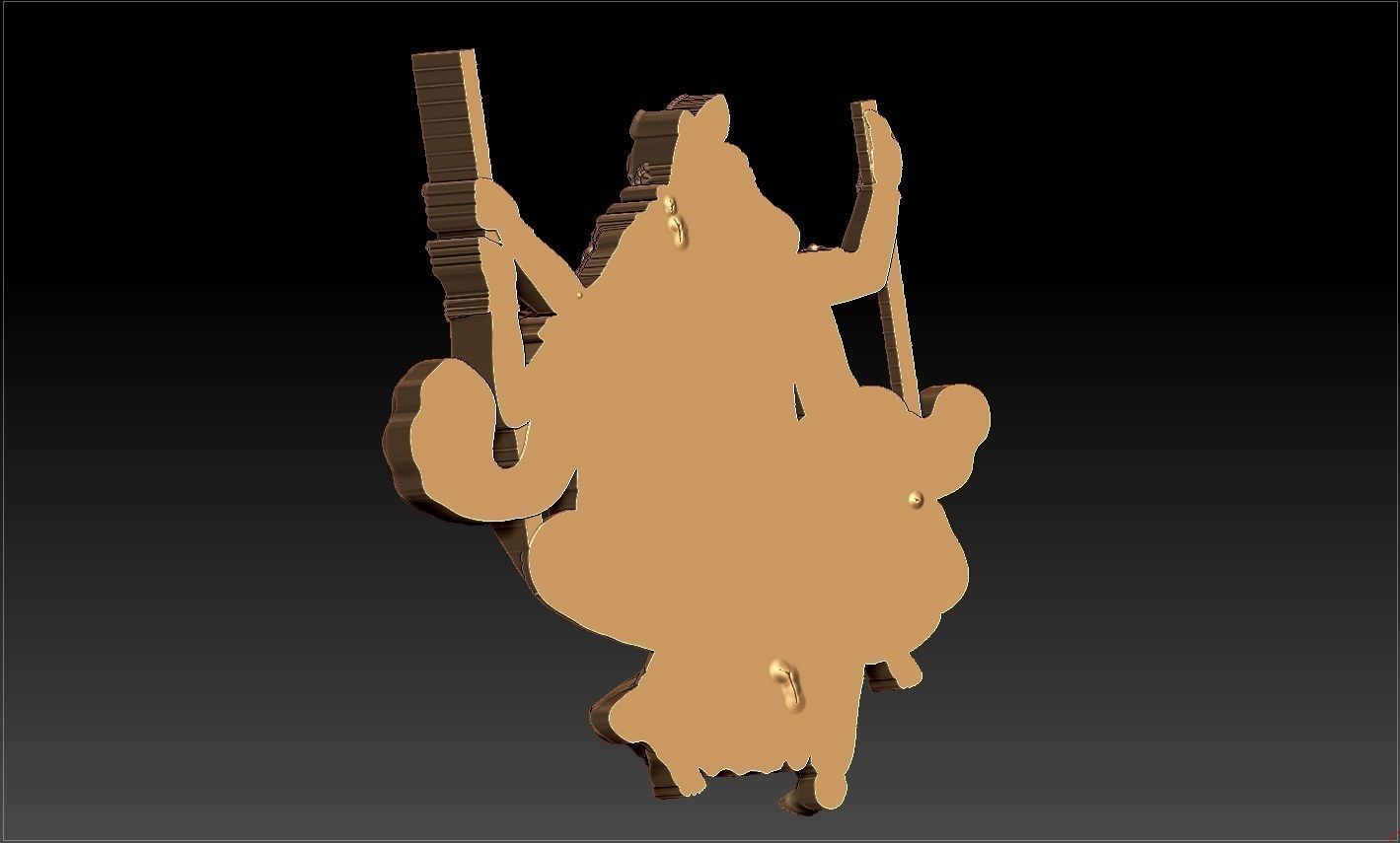 RADHAKRISHNA PENDENT 3D print model_8