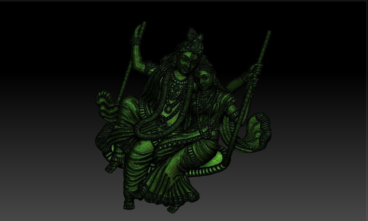 RADHAKRISHNA PENDENT 3D print model_7