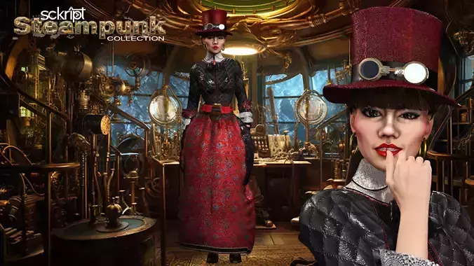 Steampunk Collection The Inventor 3D model