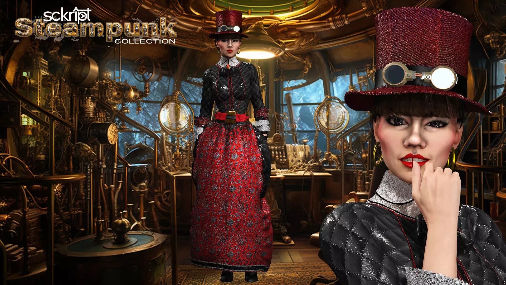 Steampunk Collection The Inventor 3D model_0