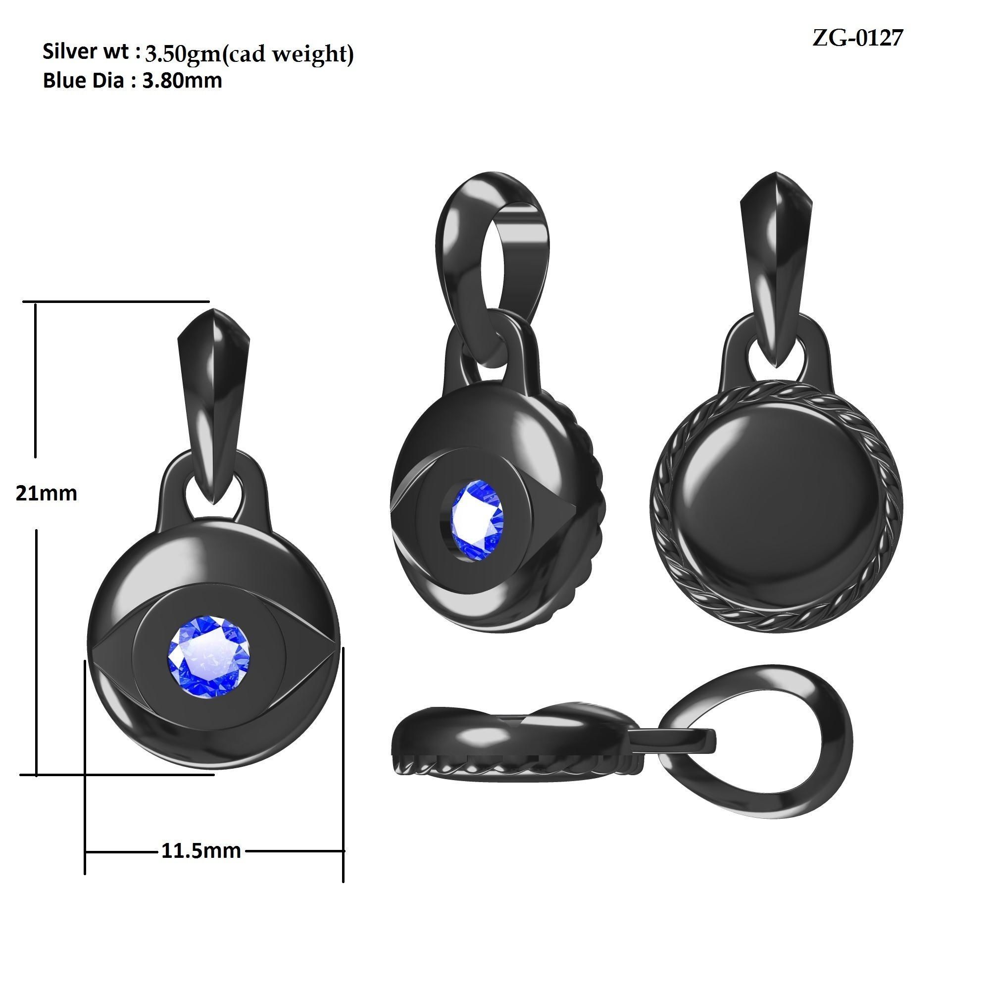 Antiq Pendant 3D print model_7