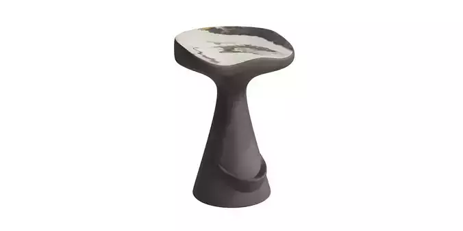 Black Cement Counter Stool