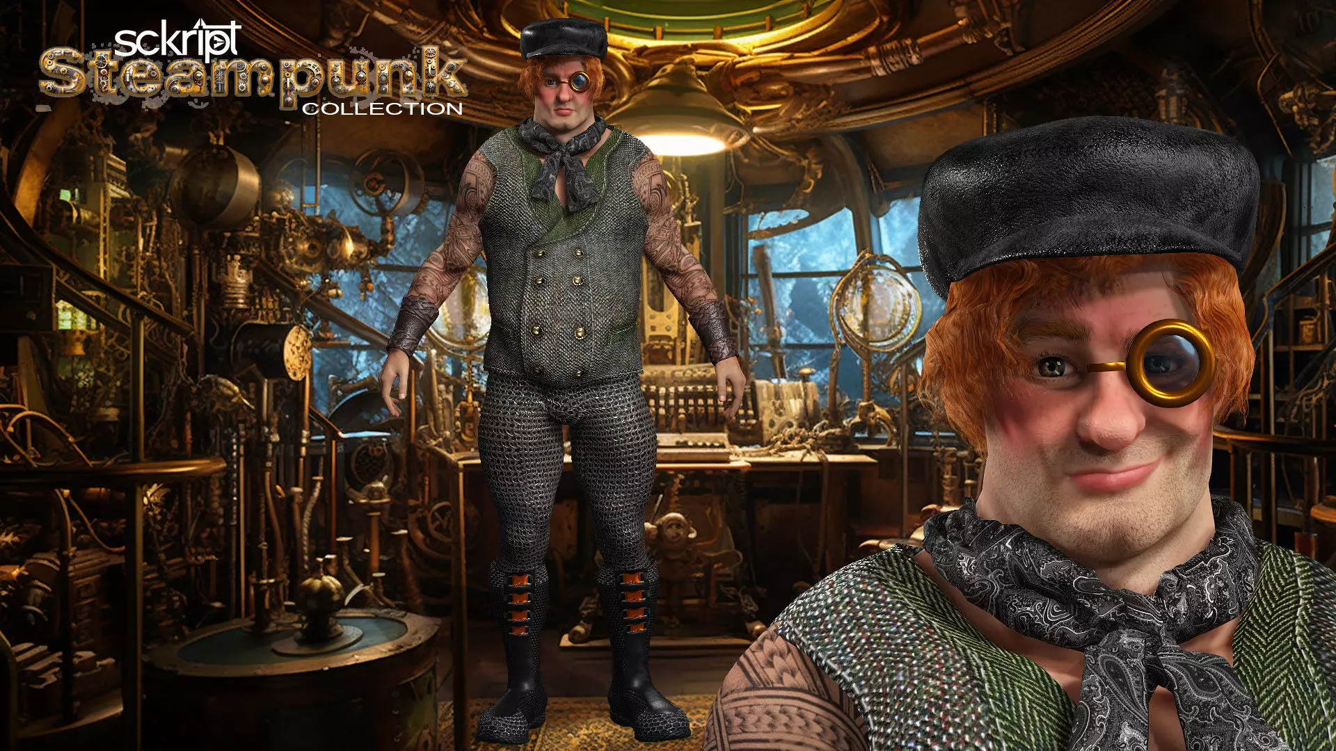 Steampunk Collection The Navigator 3D model_0